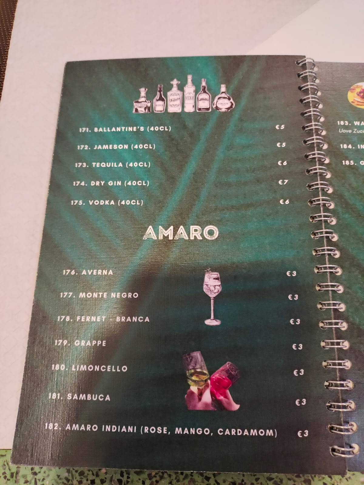 Menu di Abinaya 