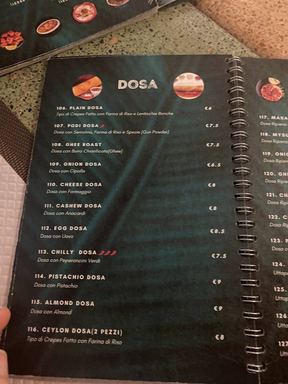 Menu di Abinaya 