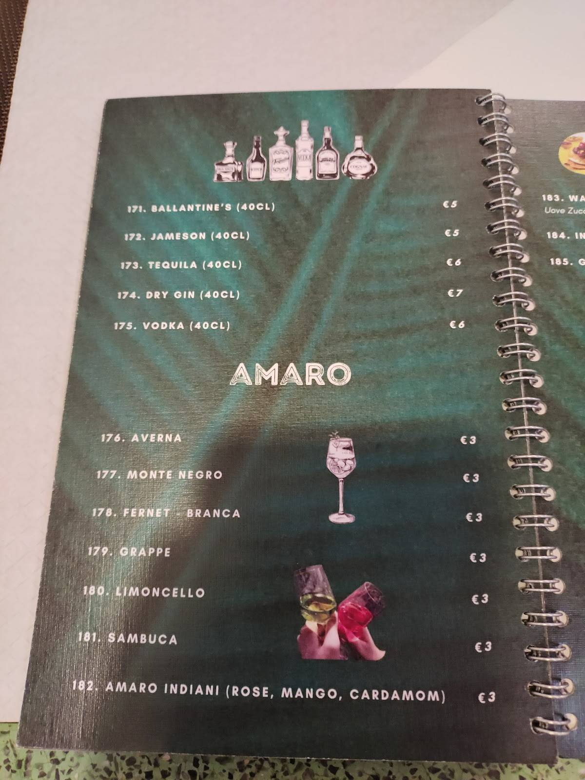 Menu di Abinaya 