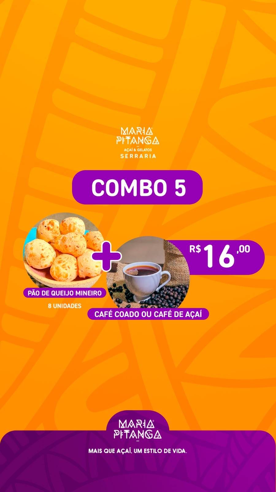 Açaí Maria Pitanga Serraria cardápio