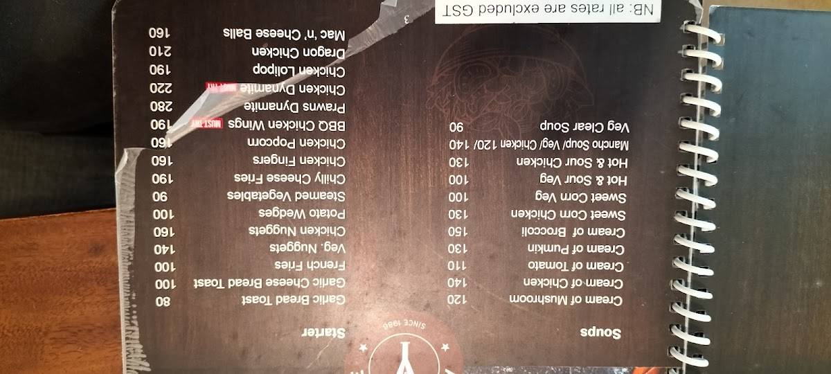 Achayan's Restaurant, Thodupuzha menu