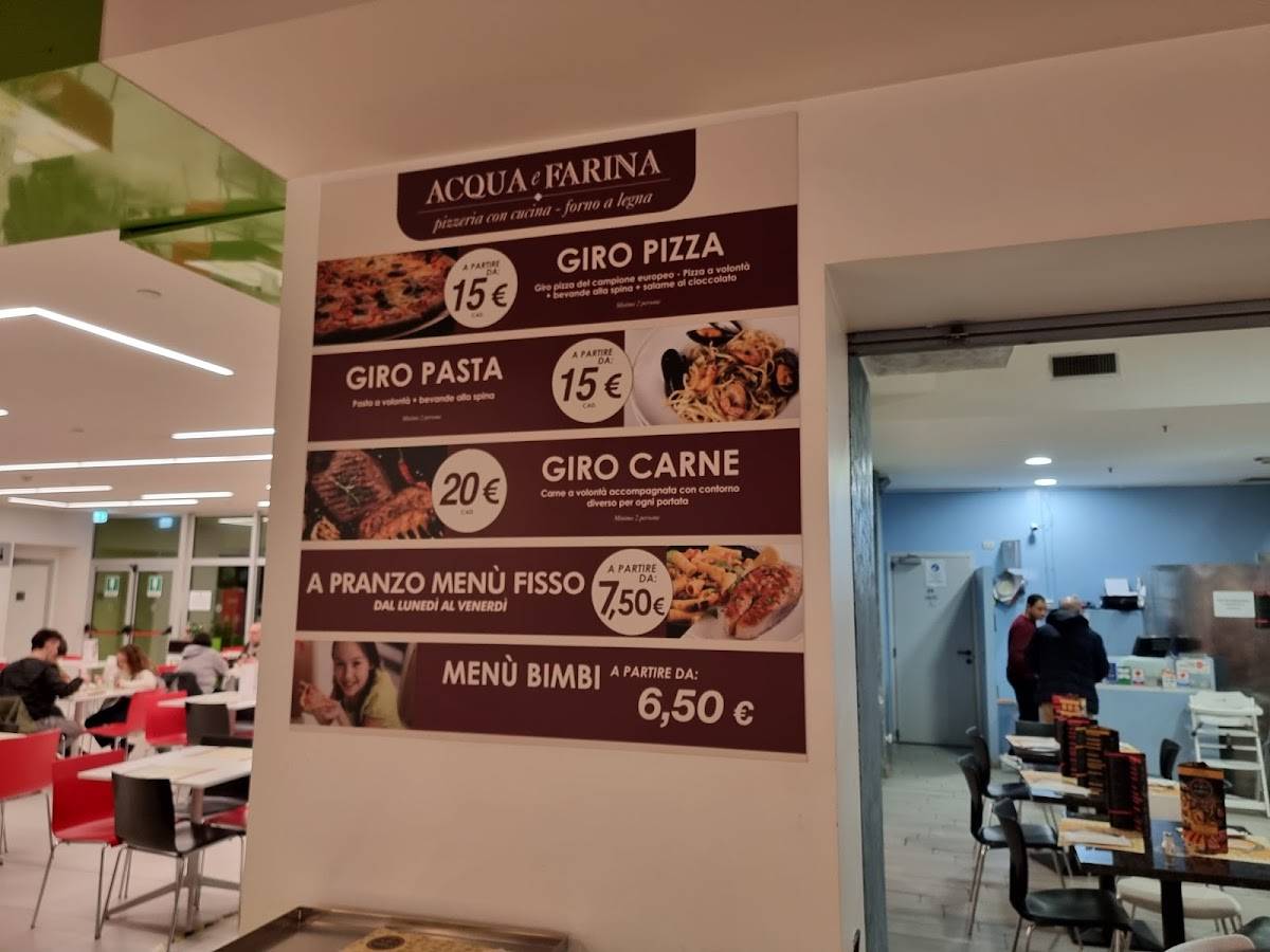 Menu di Acqua & Farina 