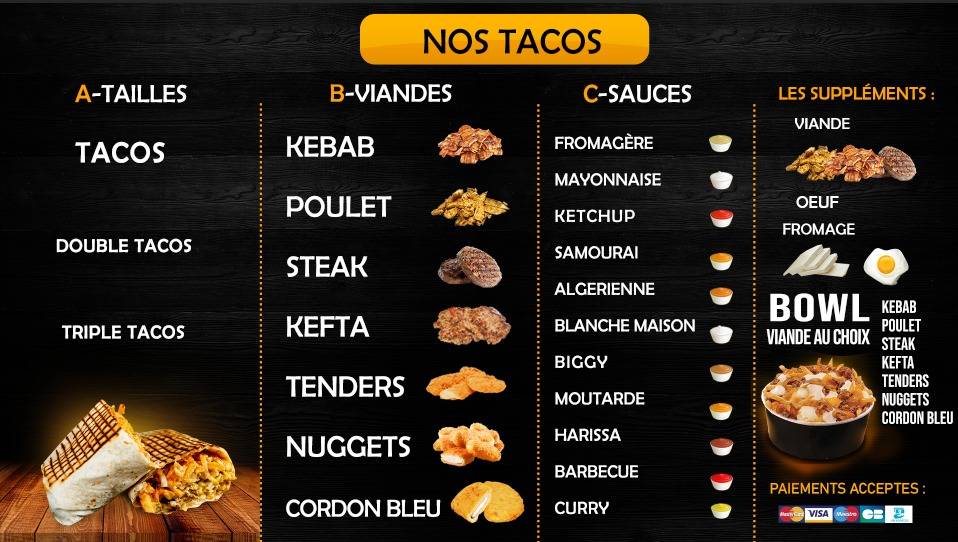 Menu de Ad King