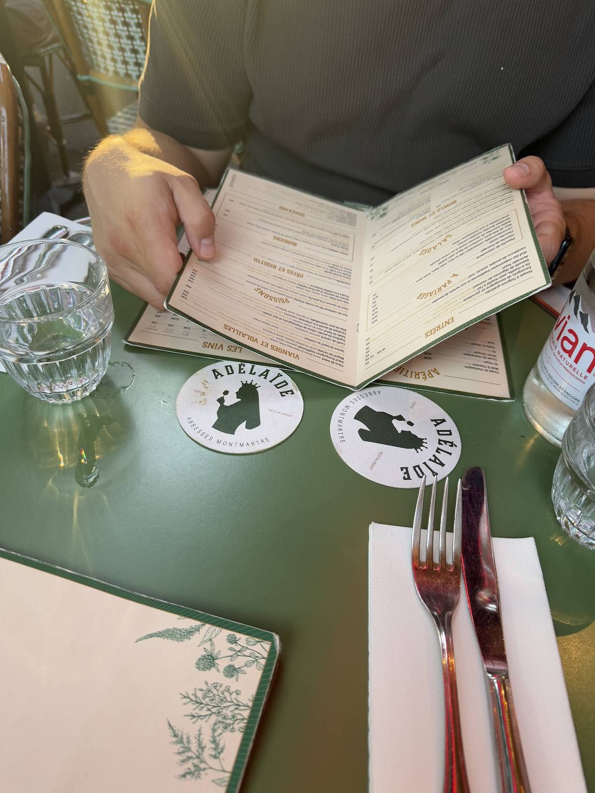 Menu de Adélaïde