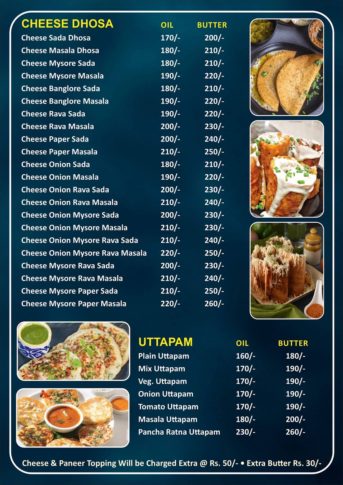 Shivam Restaurant - Best Veg Restaurant Family Restaurant Punjabi Restaurant South Indian Restaurant In Bopal menu