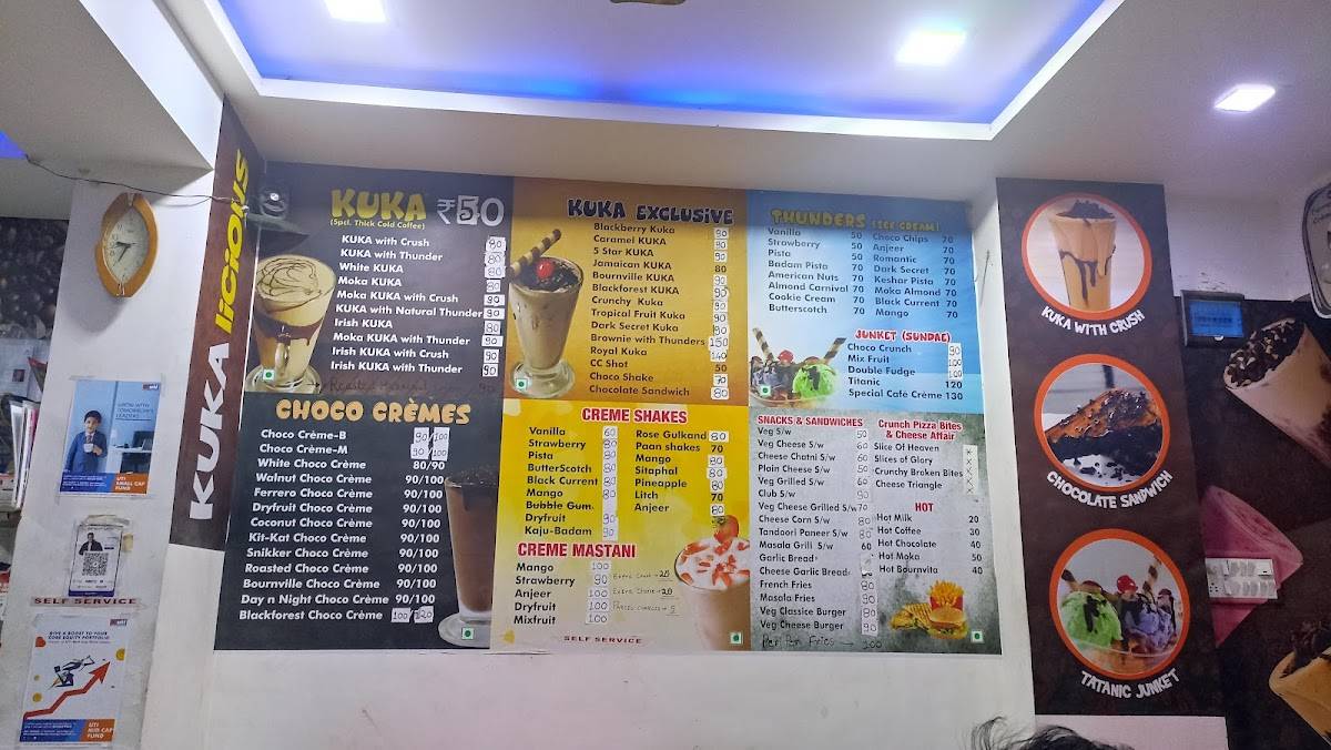 Cafe Creme menu
