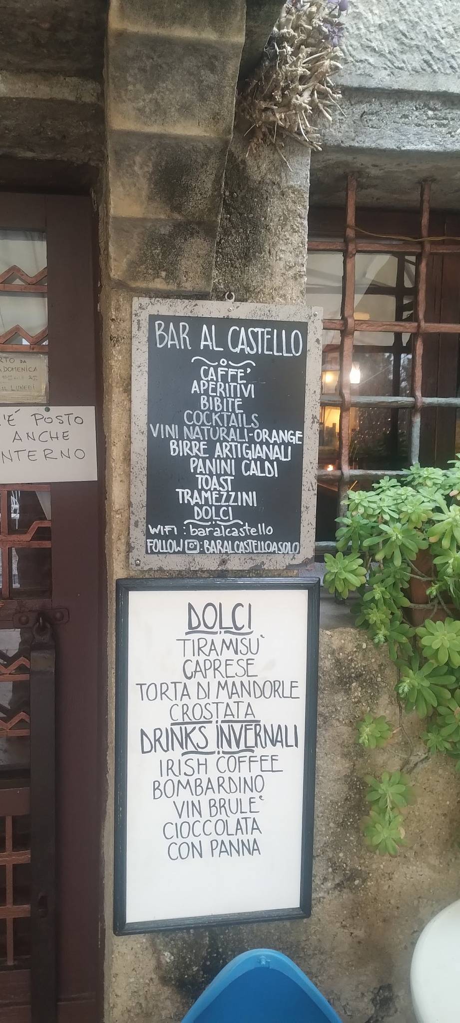 Menu di Bar Al Castello 