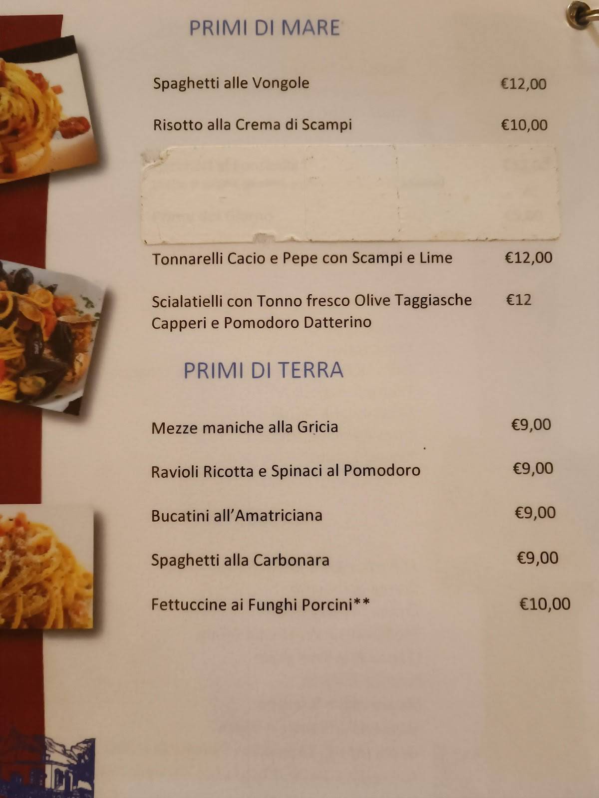Menu di Al Giardino D'Abruzzo 