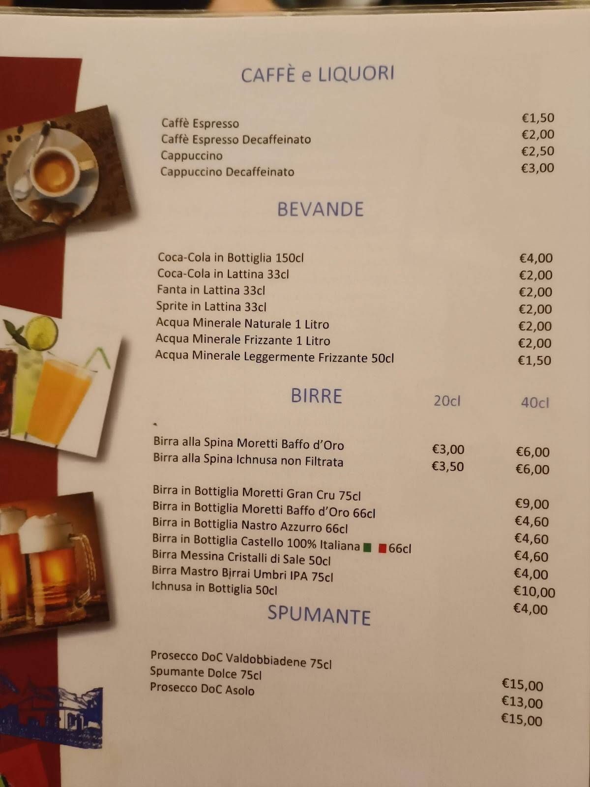 Menu di Al Giardino D'Abruzzo 