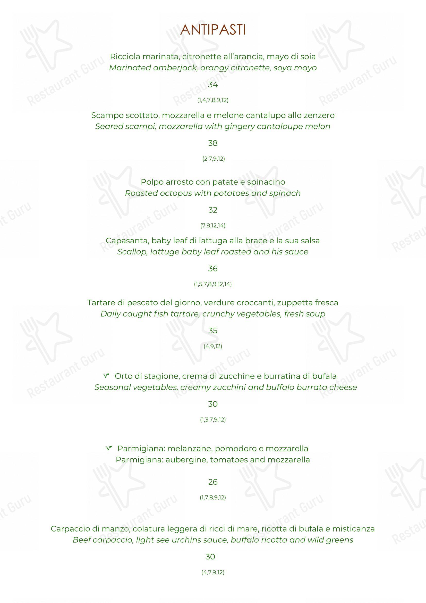 Menu di Al Palazzo - Коктейльная карта