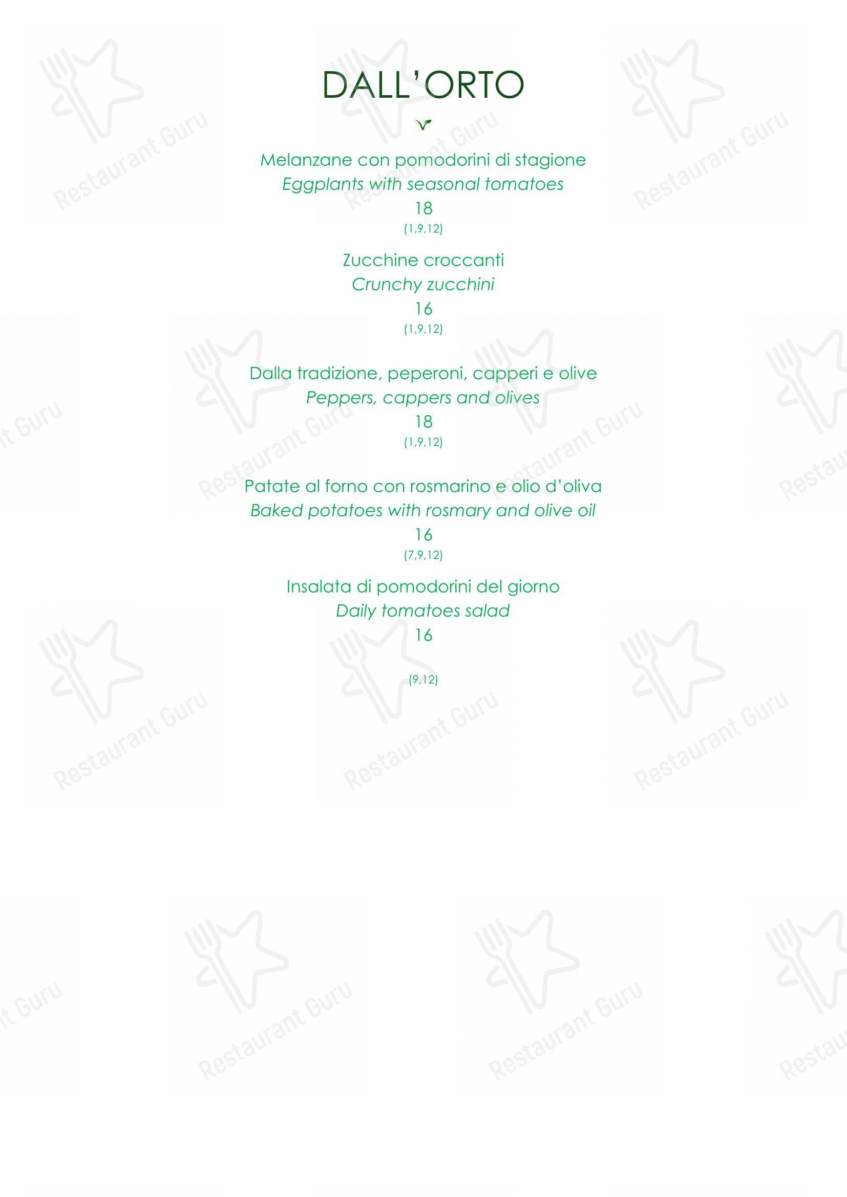 Menu di Al Palazzo - Основное меню
