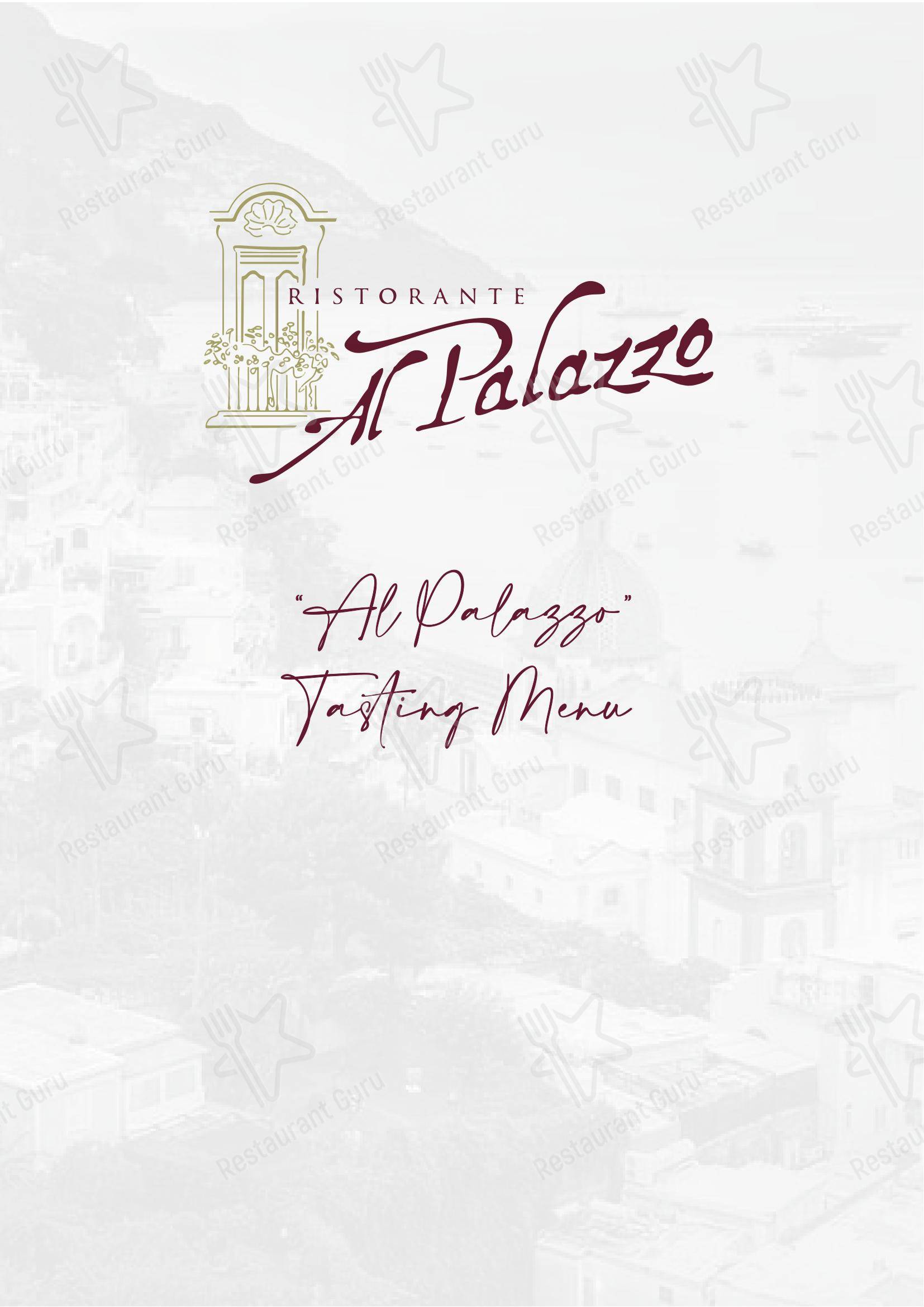 Al Palazzo in Positano - Menu bar