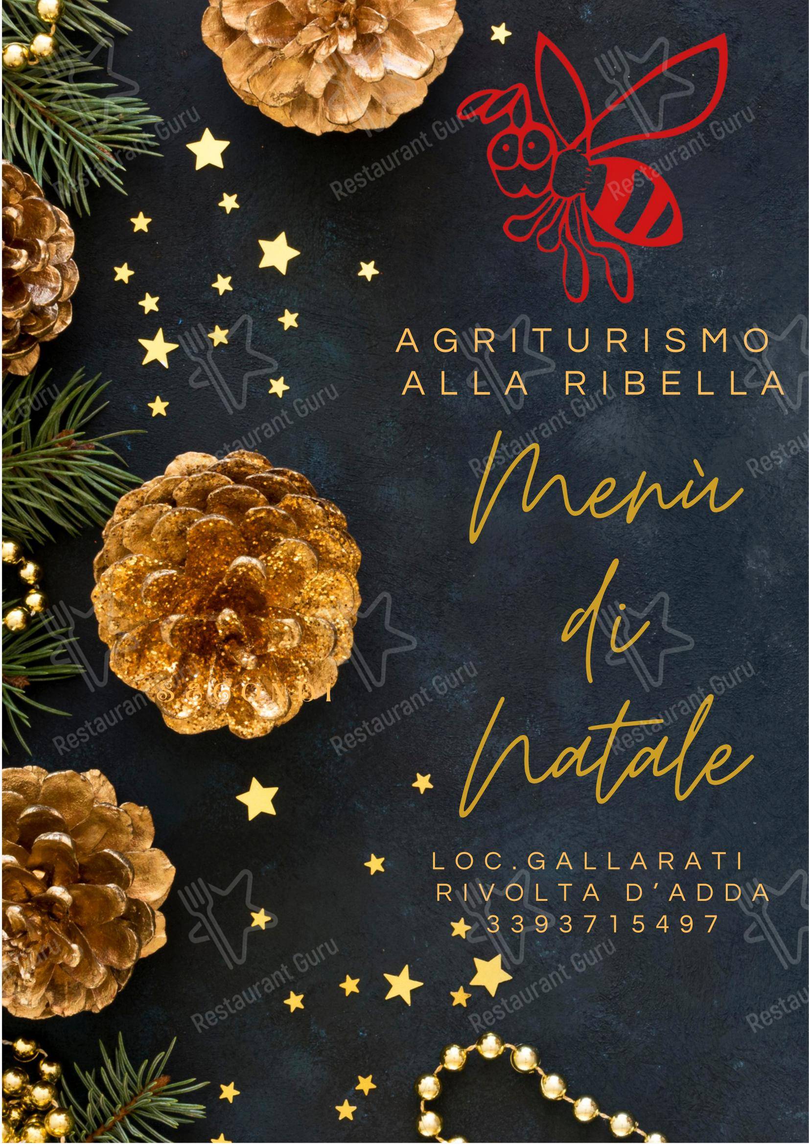 Alla Ribella dans Rivolta d' Adda - Menu bar