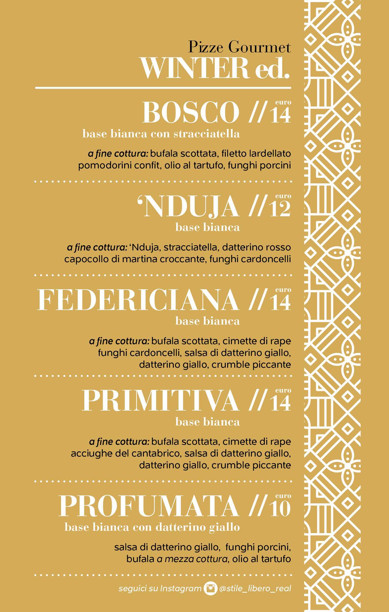 Menu di Stile Libero 