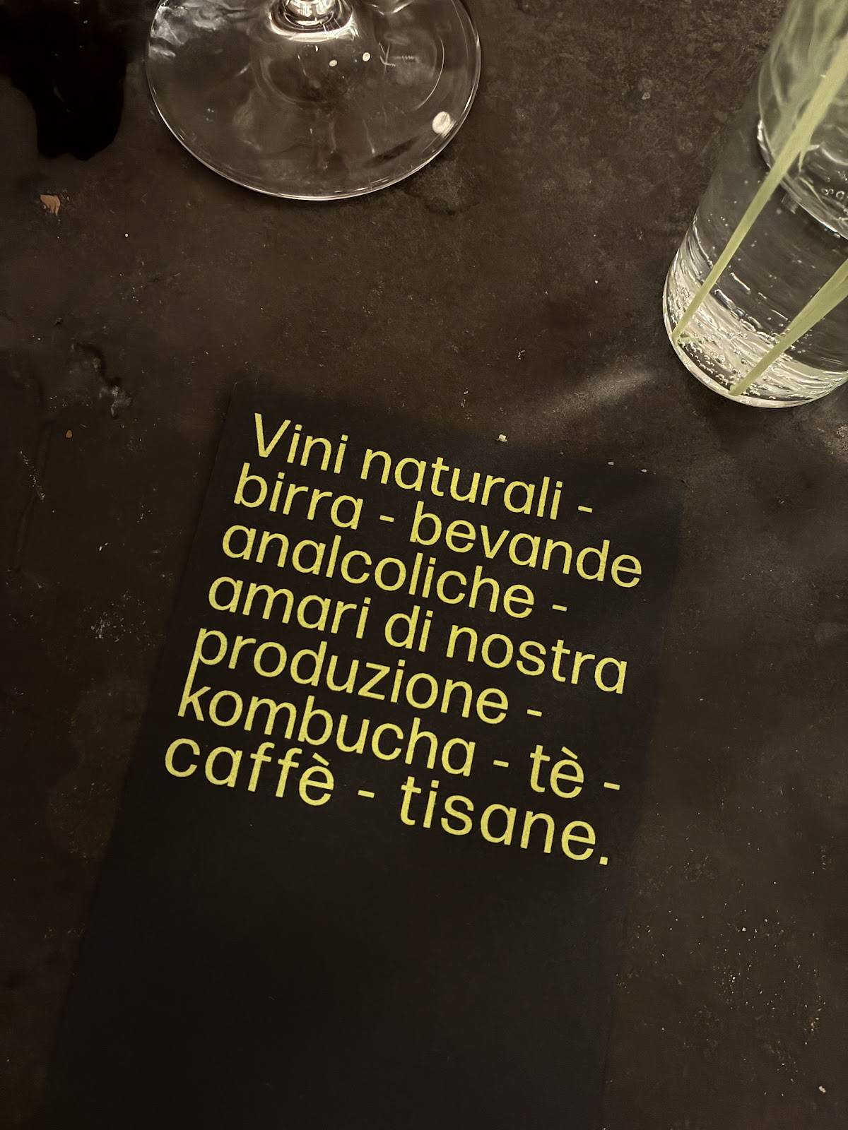 Menu di Altatto 