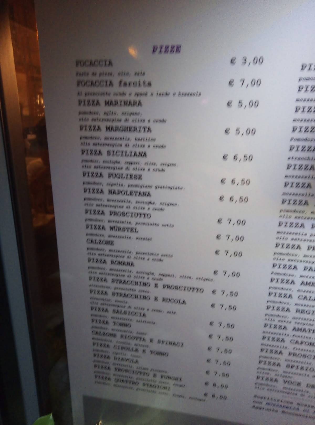 Menu di Ristorante pizzeria Amatruda 