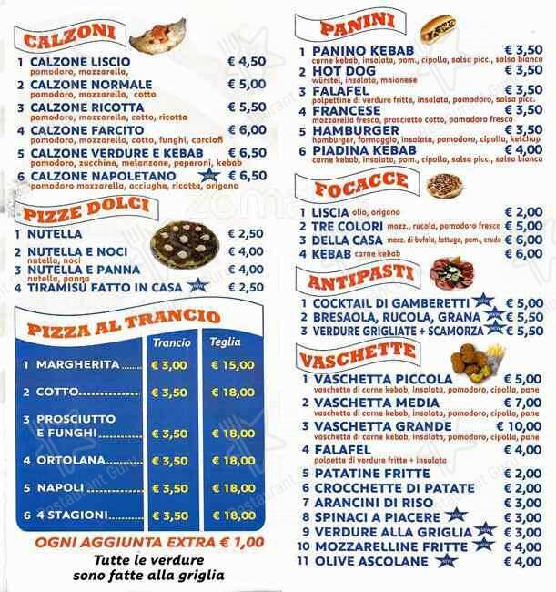 Menu di American Pizza 