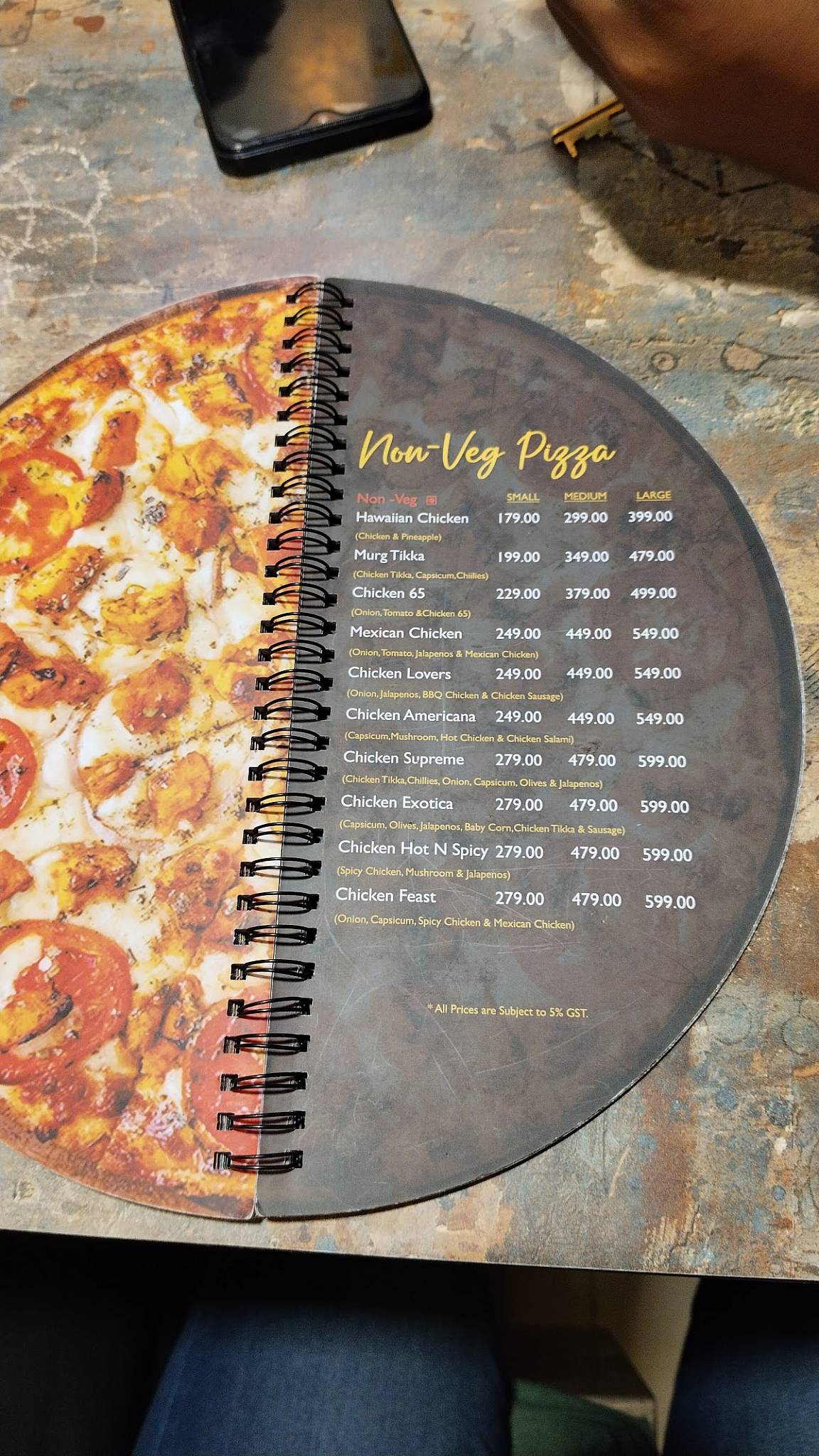 American Pizzaz & Fried Chicken menu