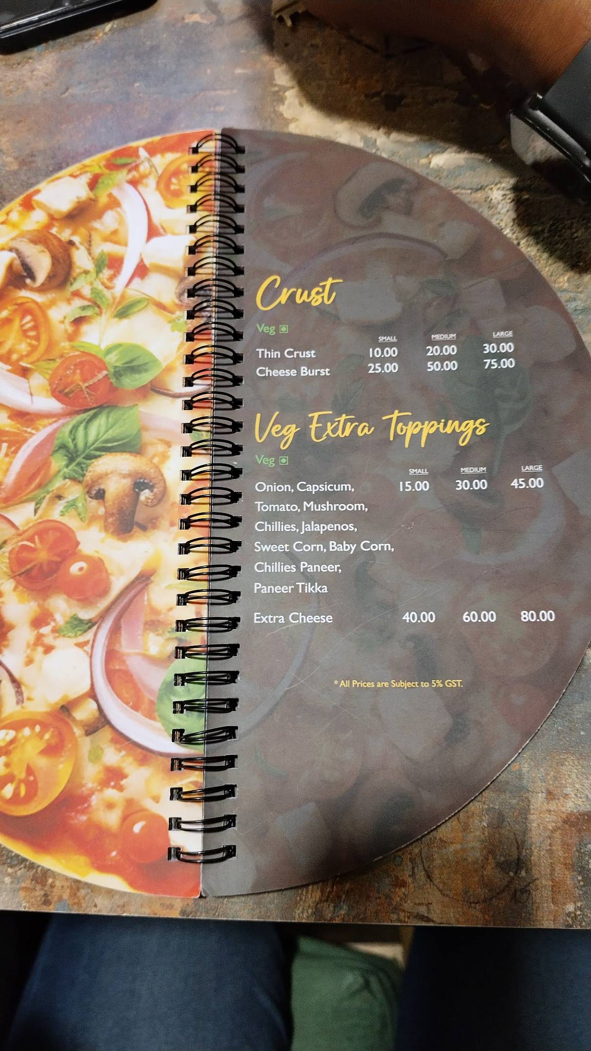 American Pizzaz & Fried Chicken menu