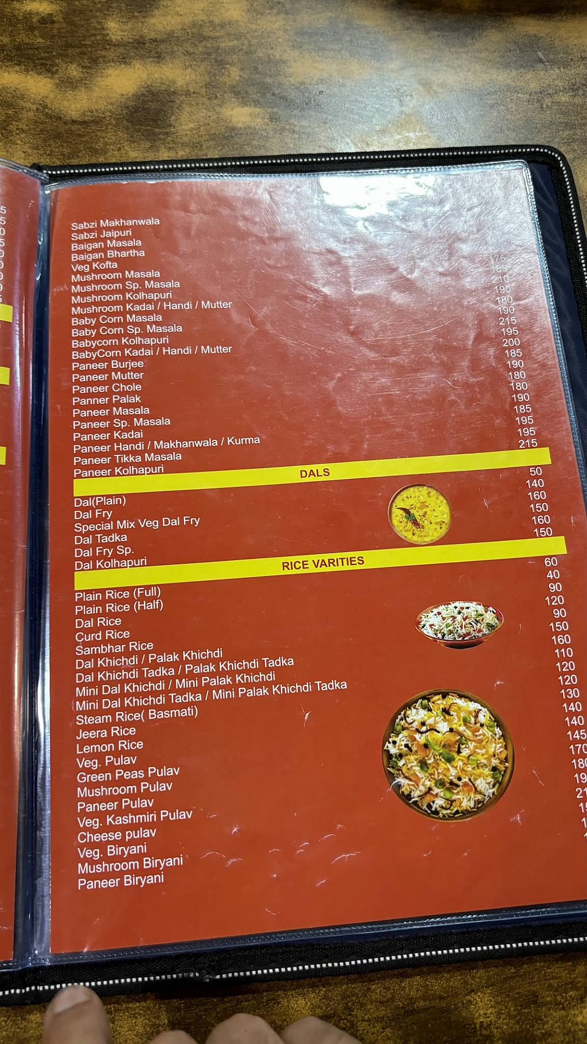 Anandashram Pure Veg menu