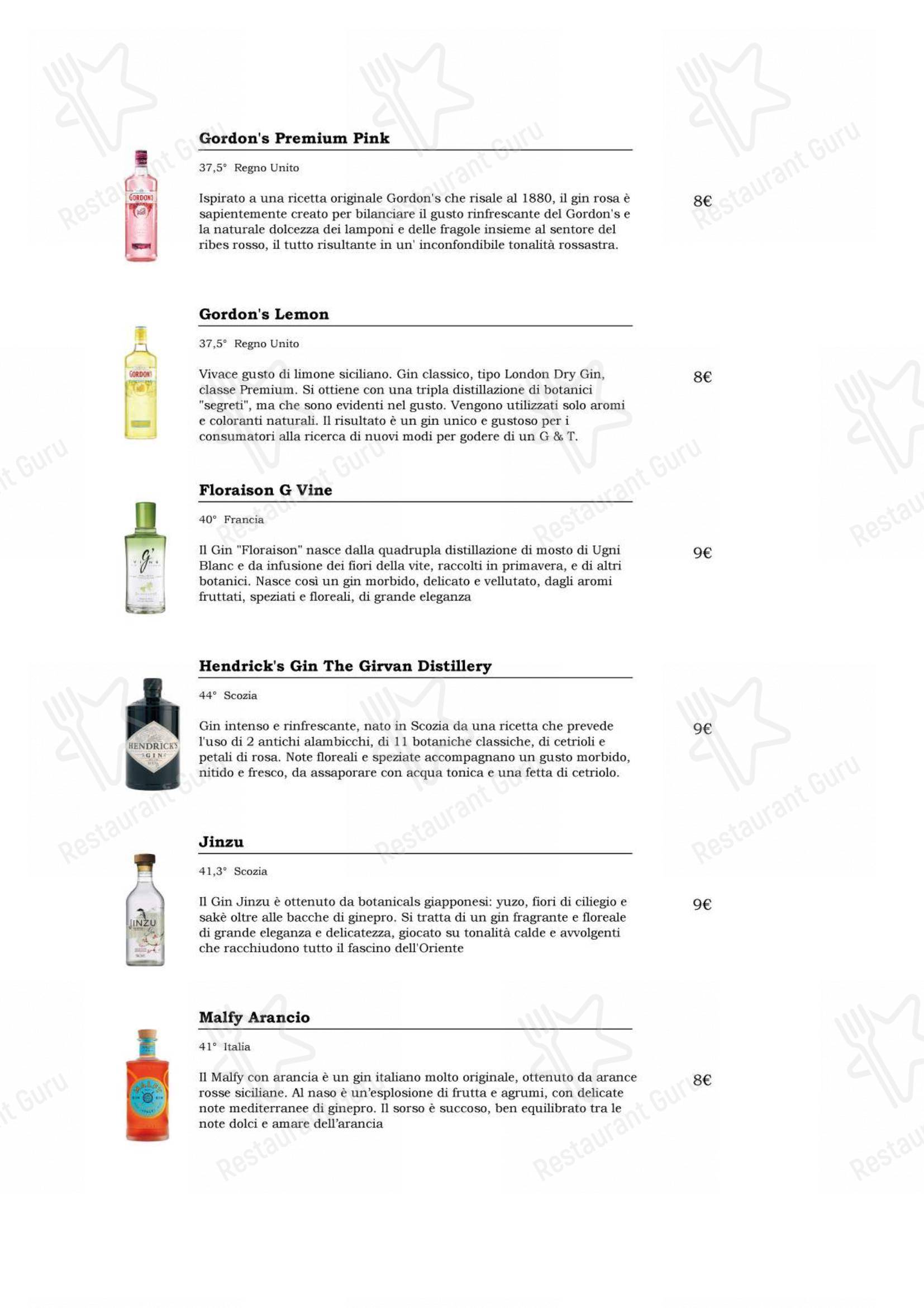 Menu di Anchimò Bistrot - Основное меню