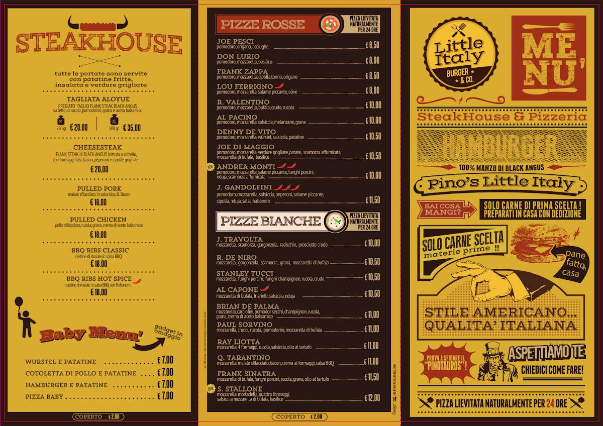 Menu di Mario's Little Italy 