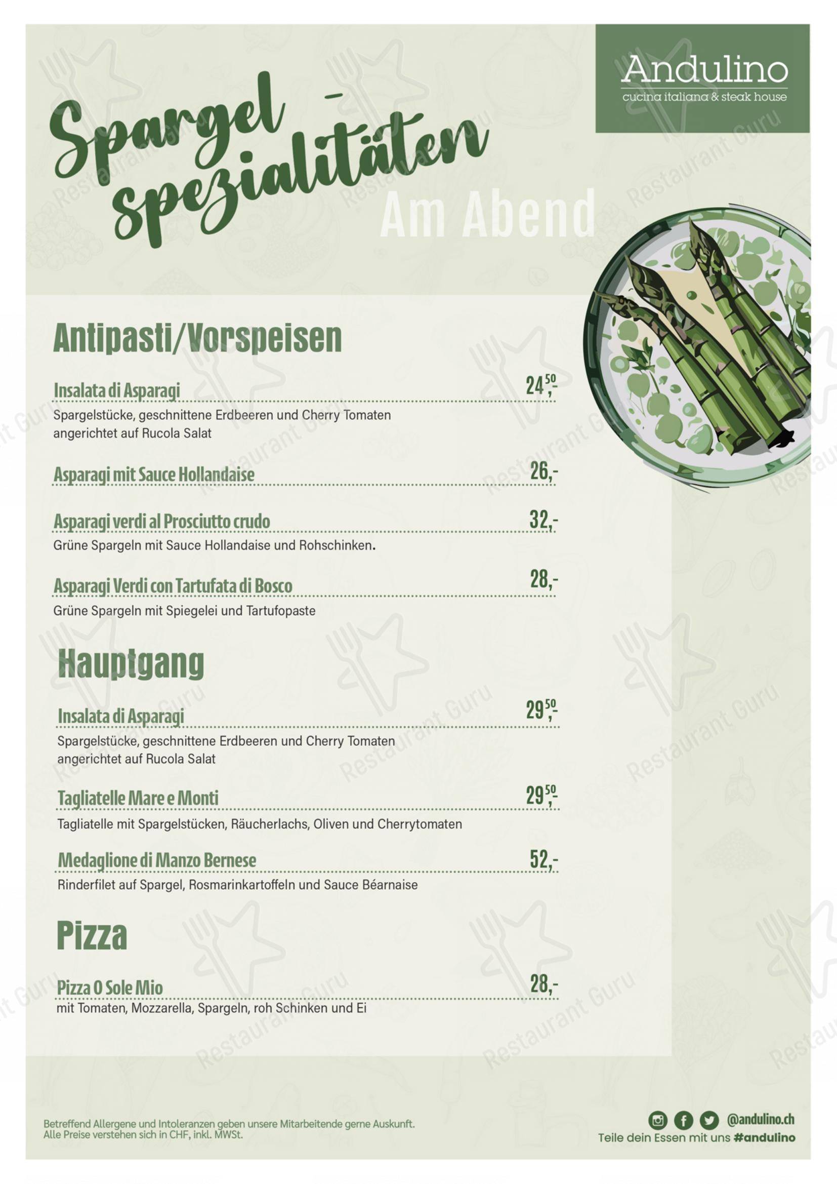 Menu per Andulino in Wallisellen