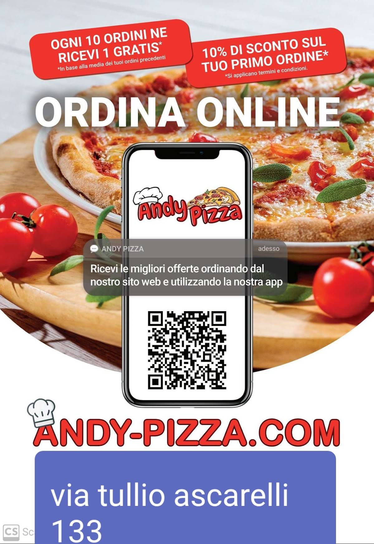 Menu di Andy Pizza 