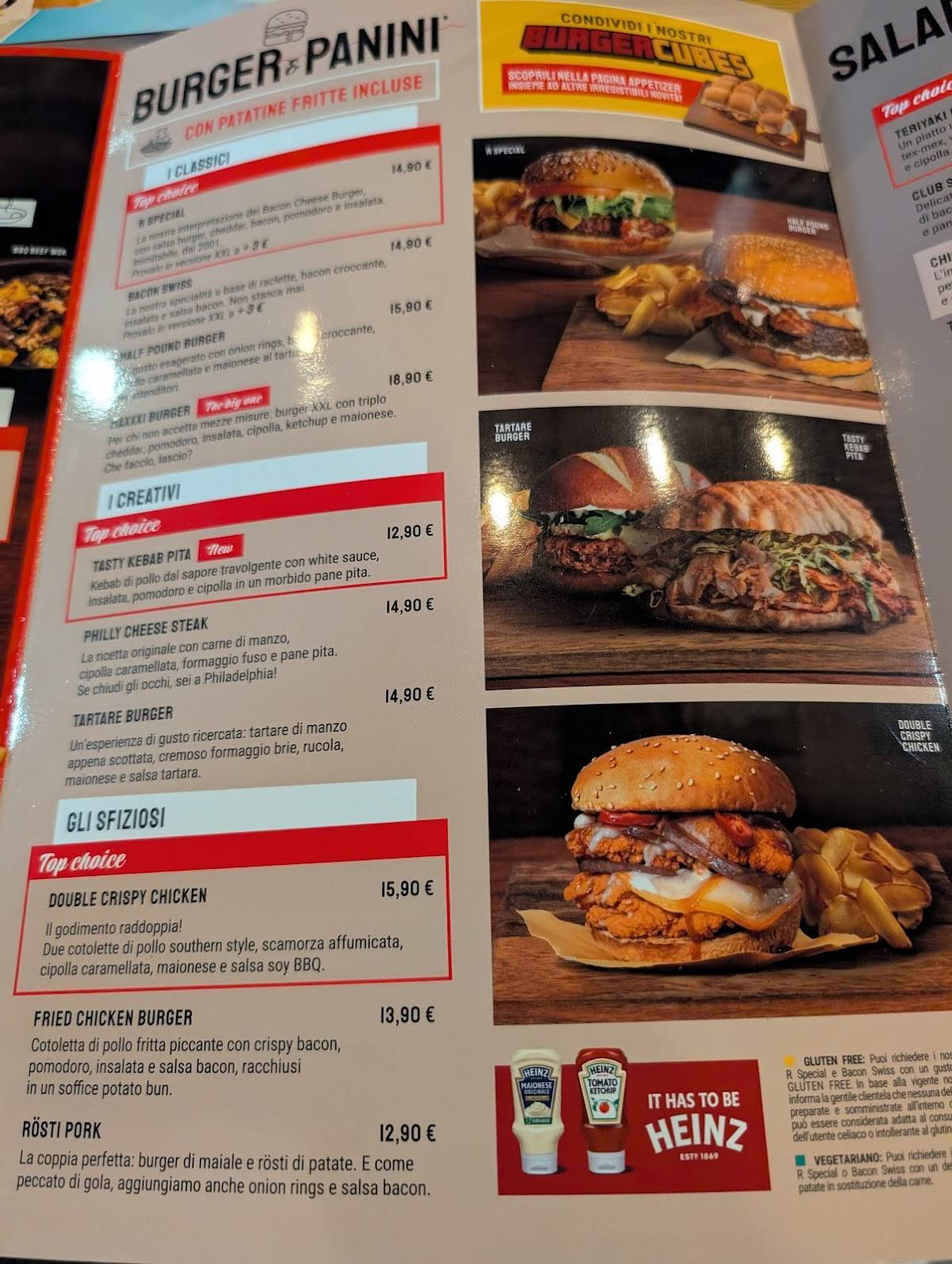 Menu di Roadhouse Restaurant Aosta 