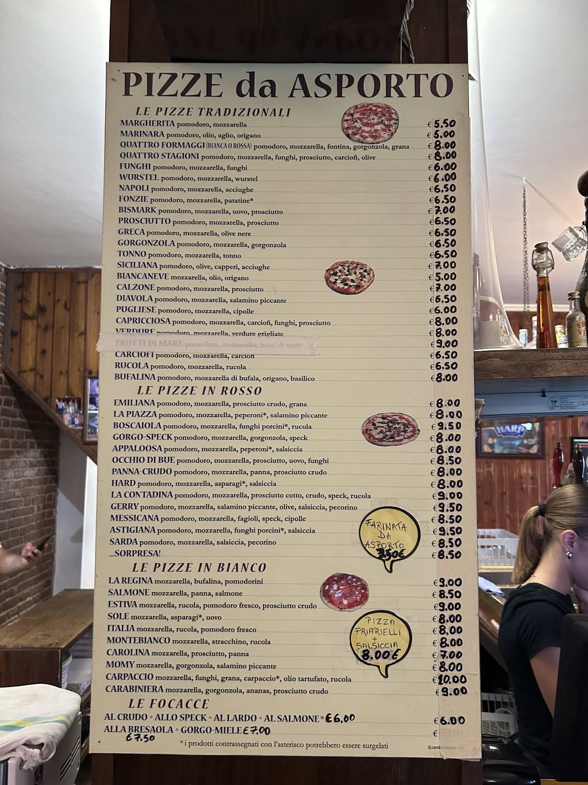 Menu di Appaloosa Pub Pizzeria 