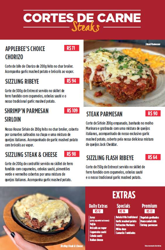 Applebee's - American Grill + Bar cardápio