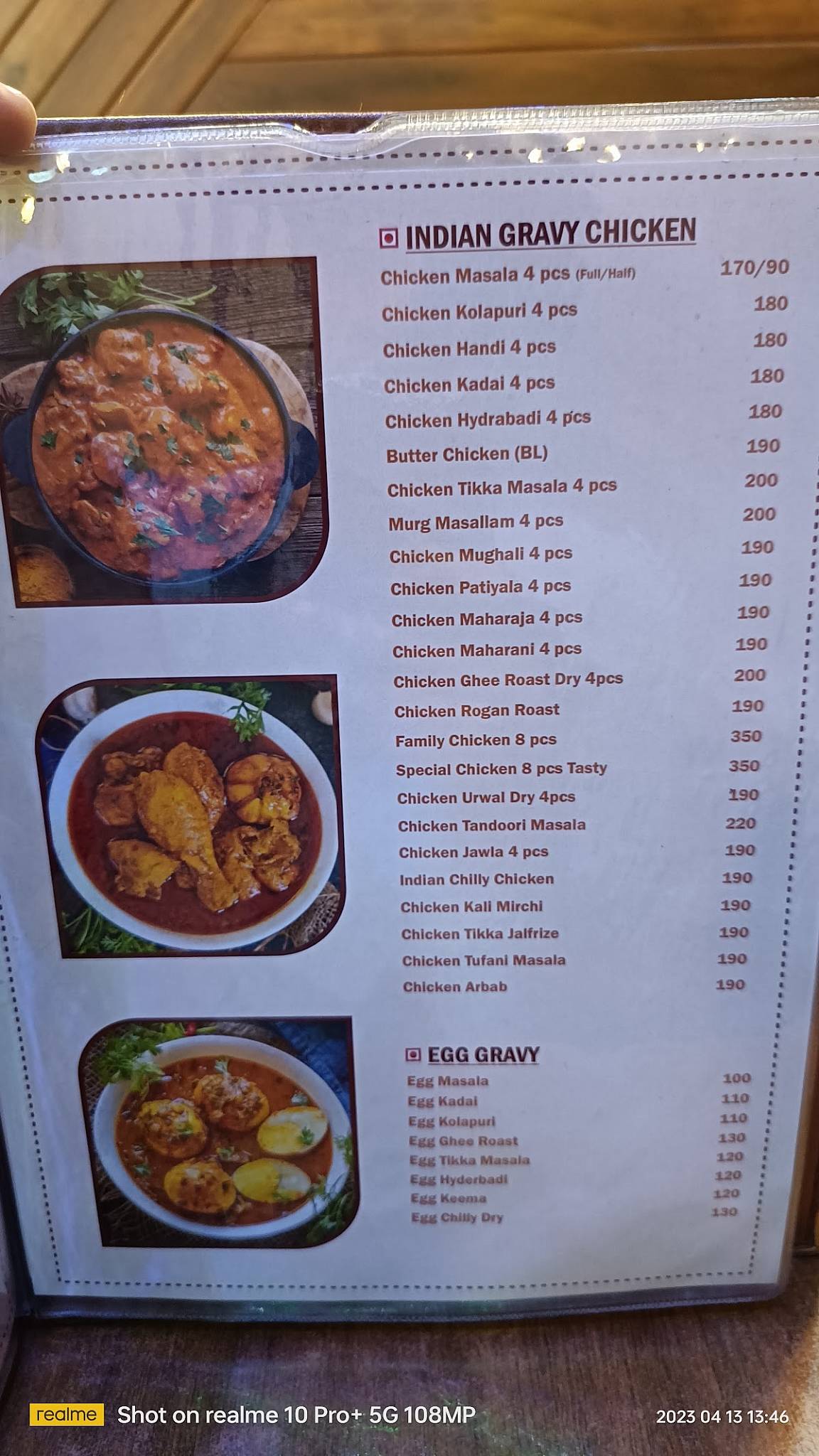Arabian Tasty family restaurant menu