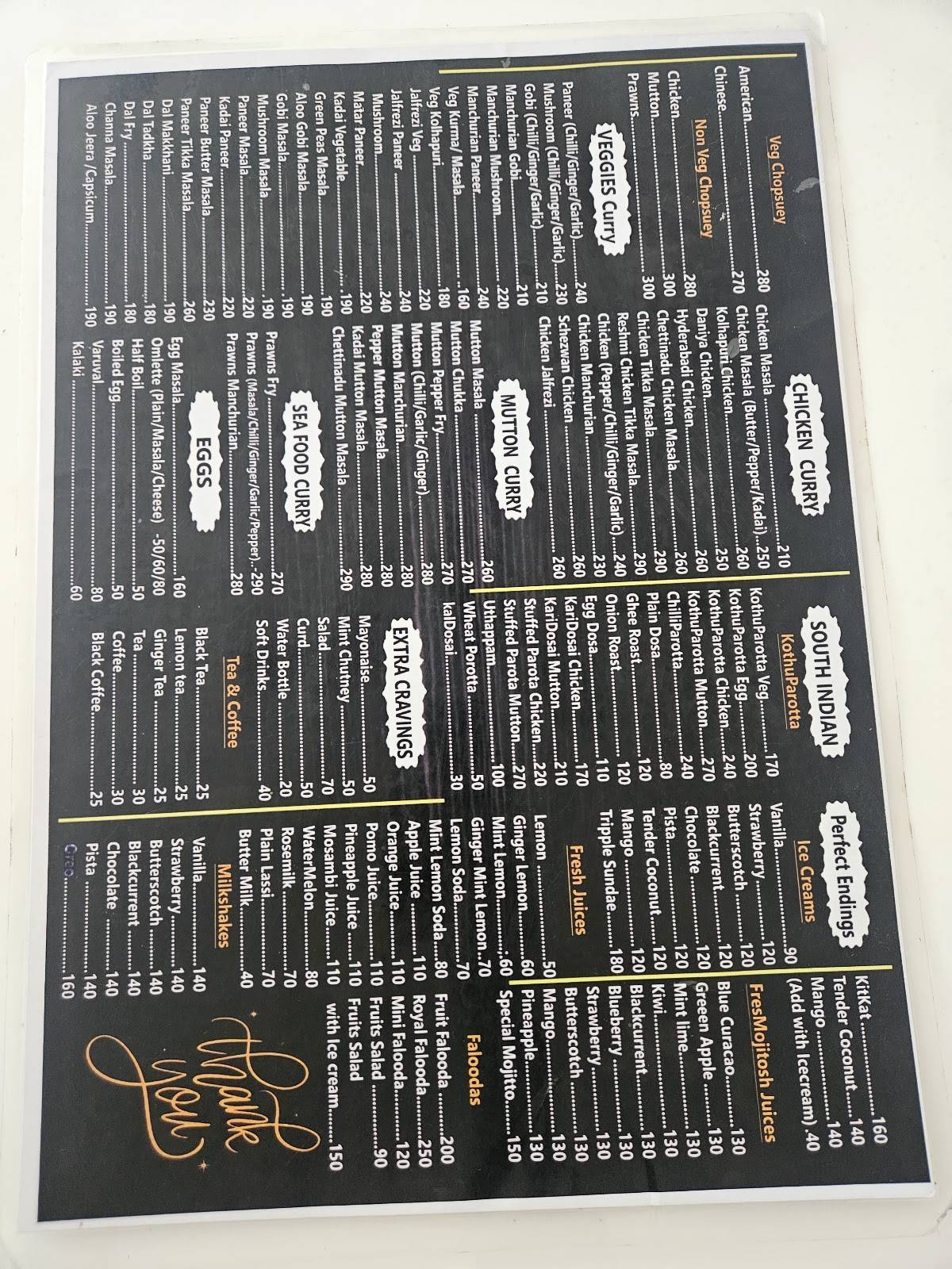 Arafa Restaurant menu