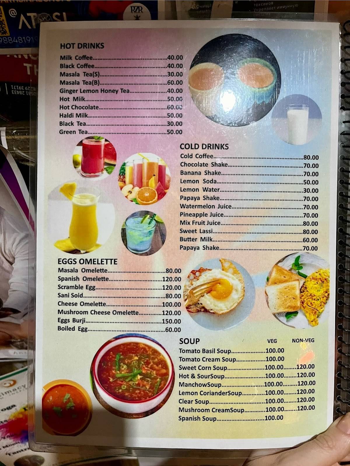 Namaste Restaurant menu