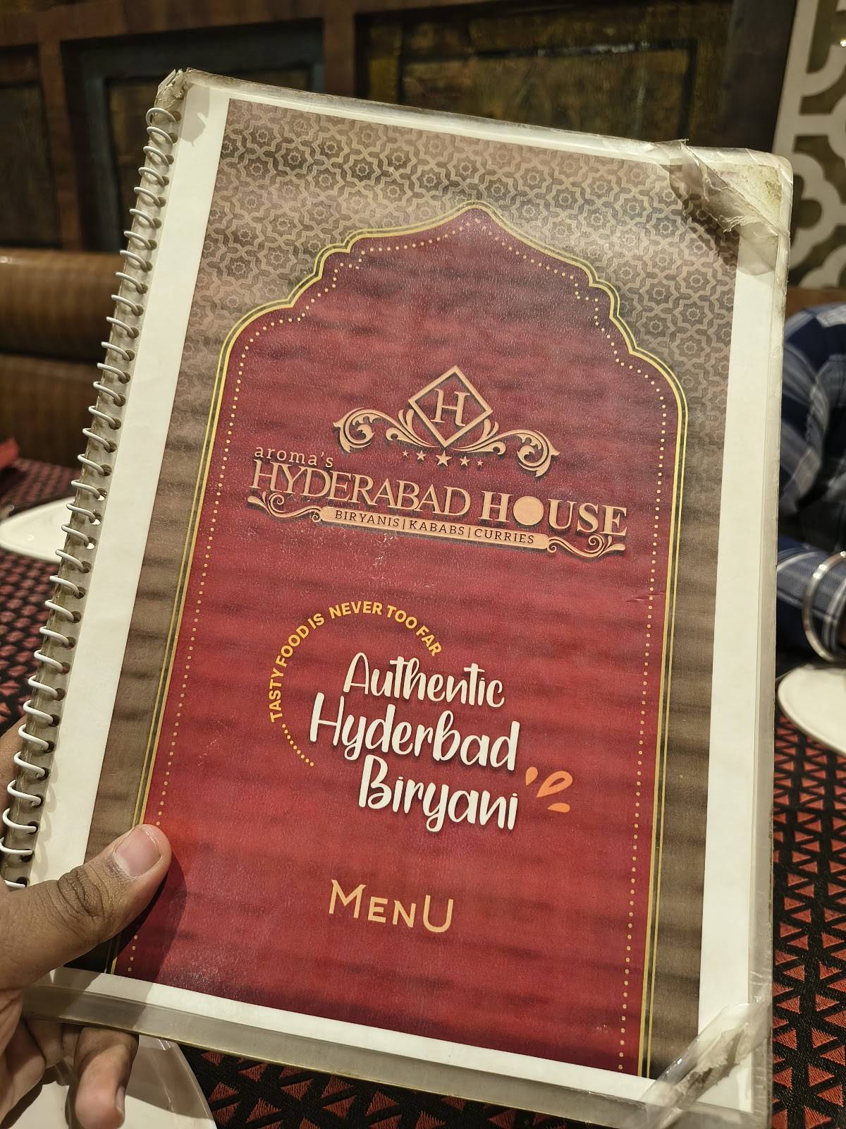 Aroma's Hyderabad House menu