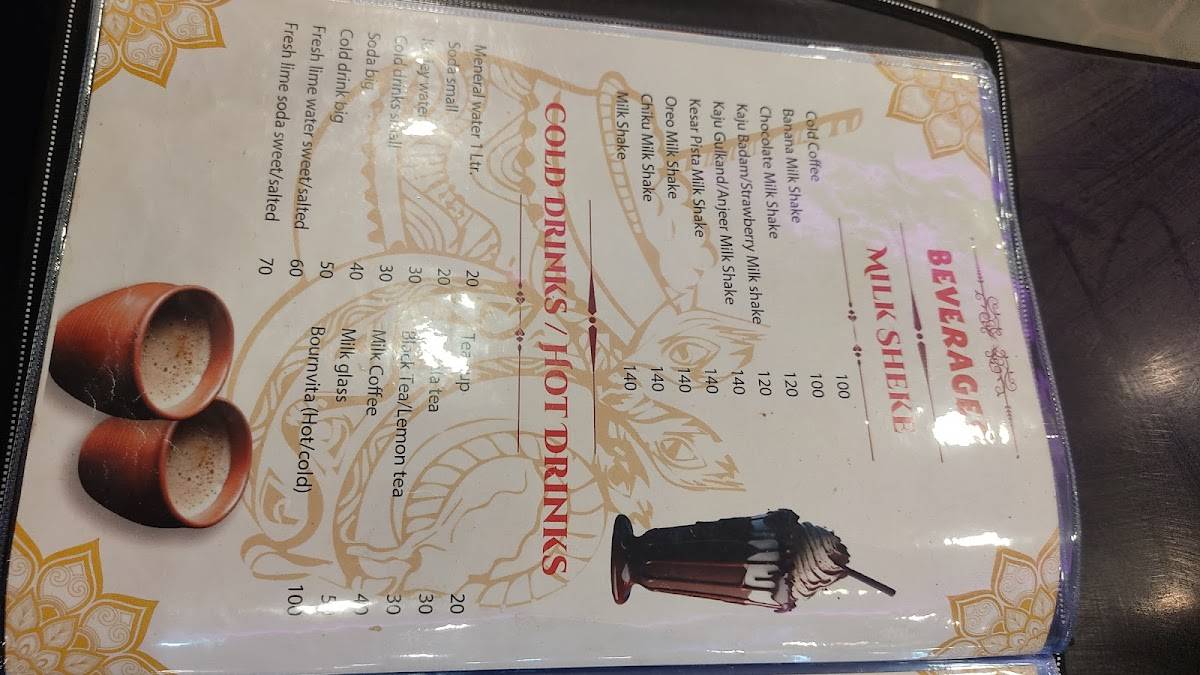 Dwarka Pure Veg Restaurant Goa menu