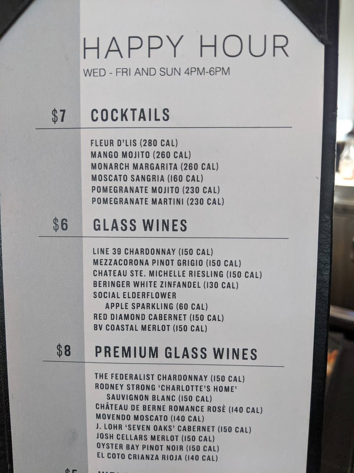 Menu at Chart House steakhouse, Atlantic City