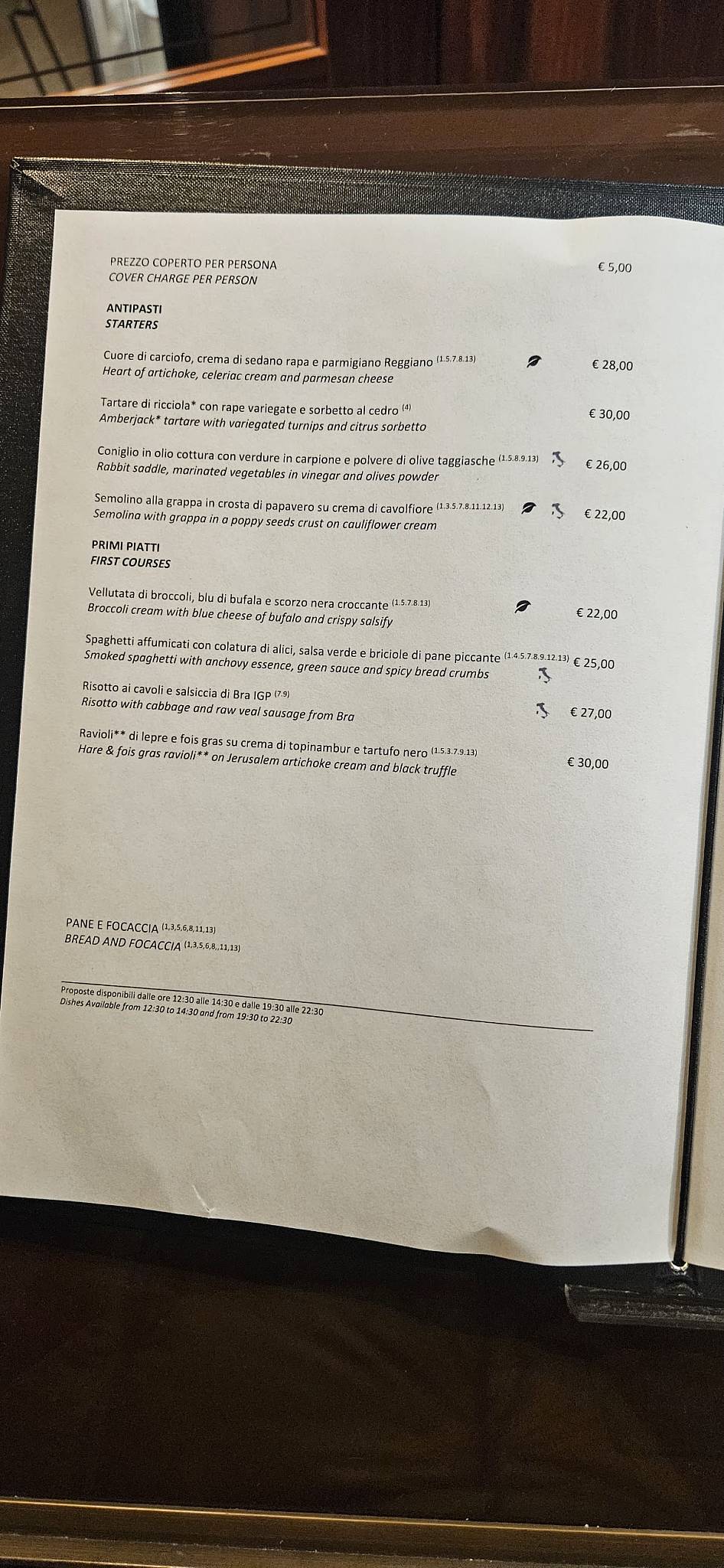 Menu di Augusto - Ristorante Pizzeria 