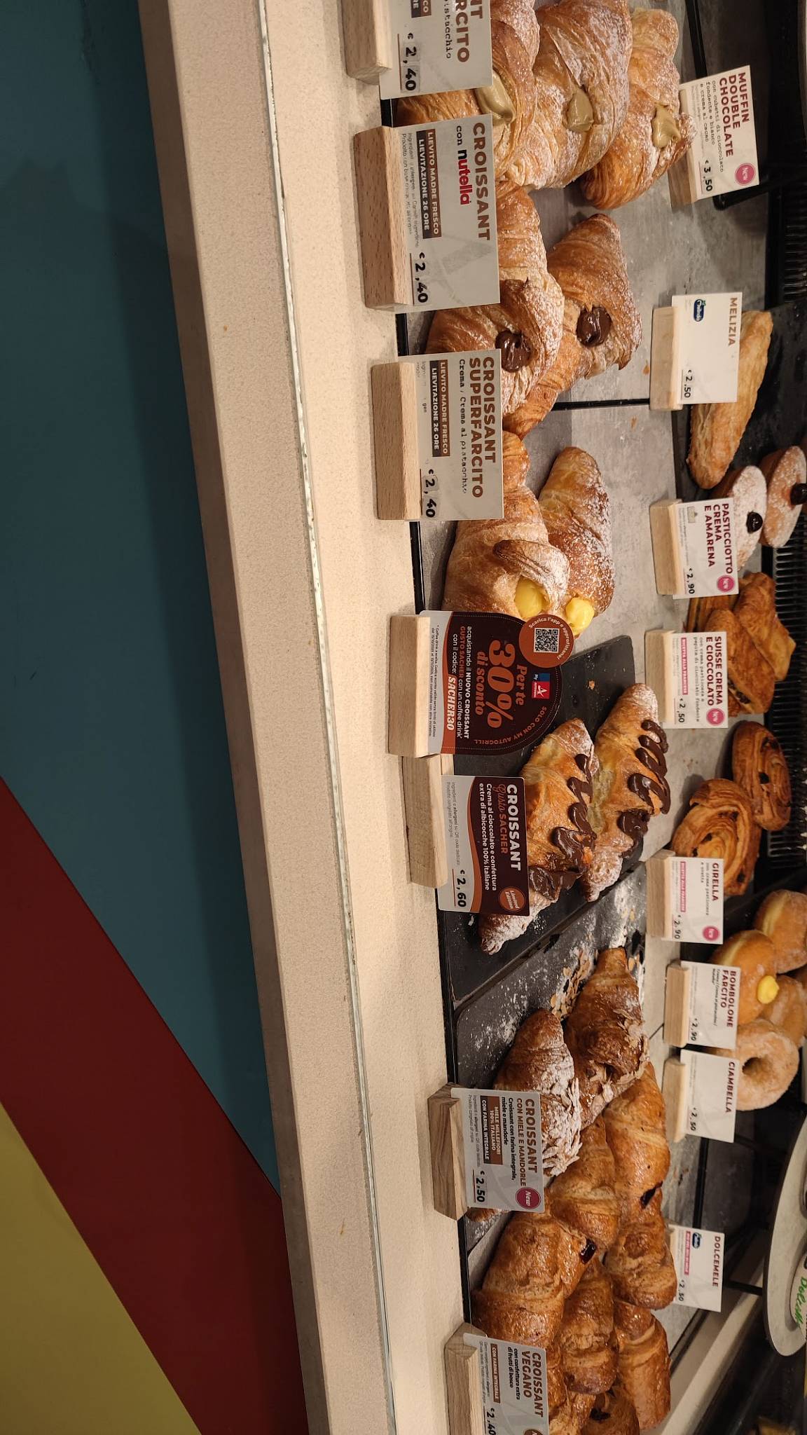 Menu di Autogrill Versilia Ovest 