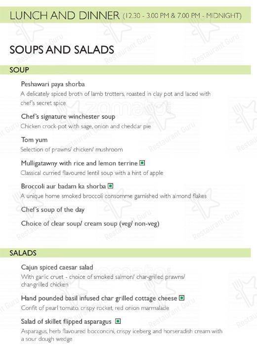 Avasa menu