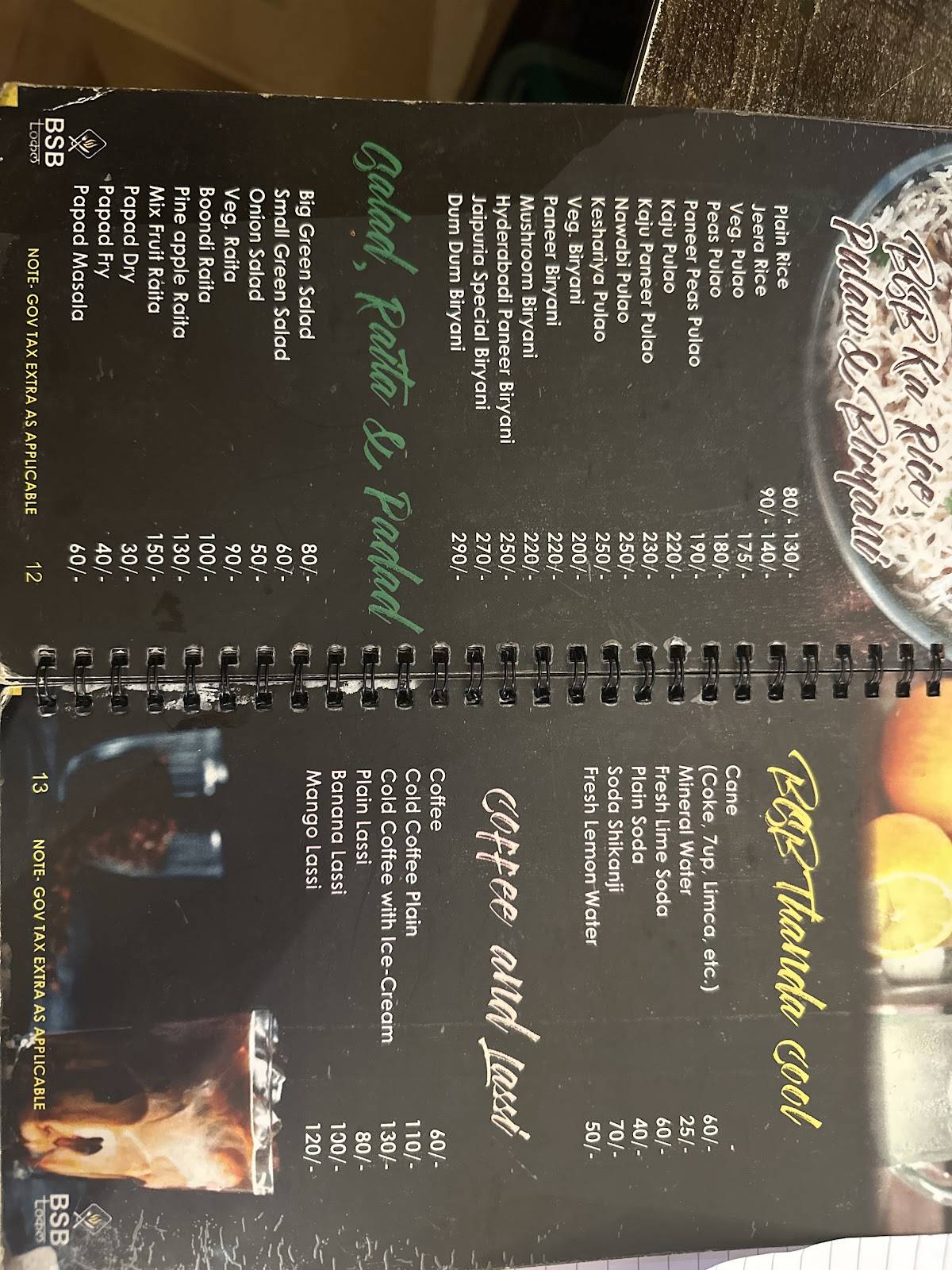 BSB Local menu