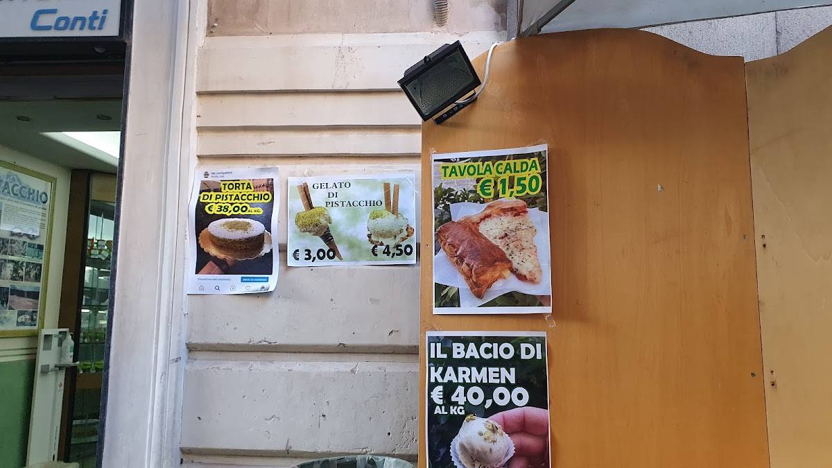 Menu di Bar Conti Gallenti 