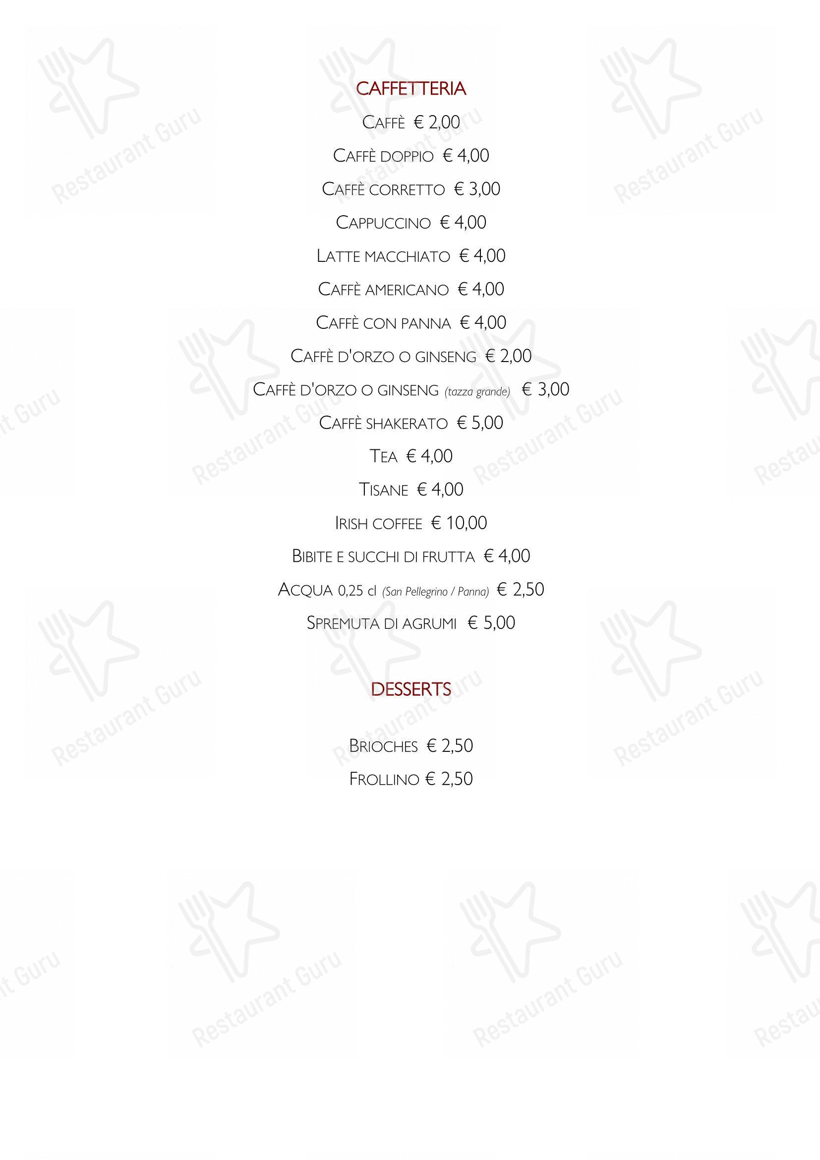 Bar Italia 1920 - Salò in Salò - Menu