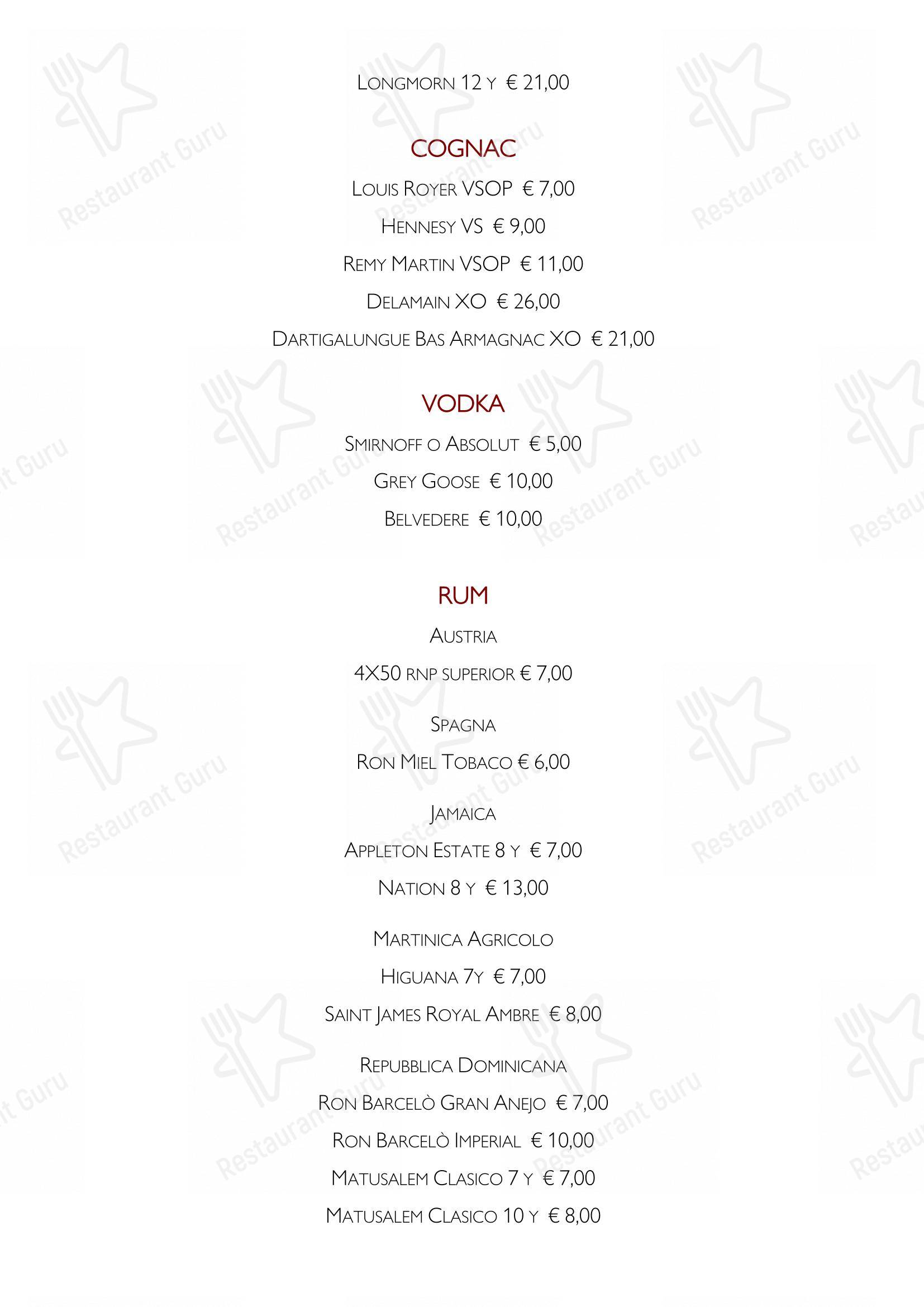 Menu per Bar Italia 1920 - Salò in Salò