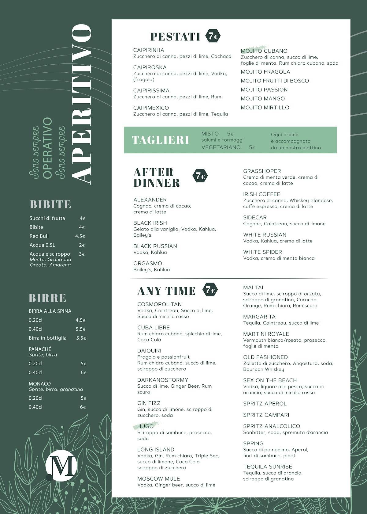 Menu di Bar Melody 
