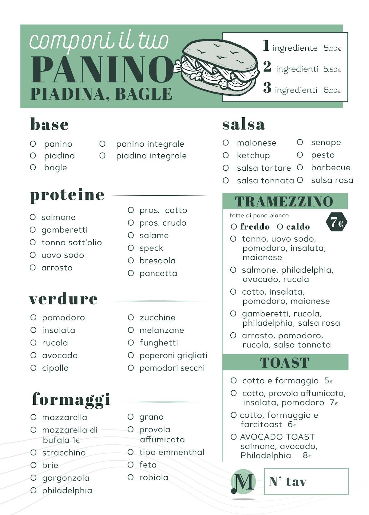 Menu di Bar Melody 