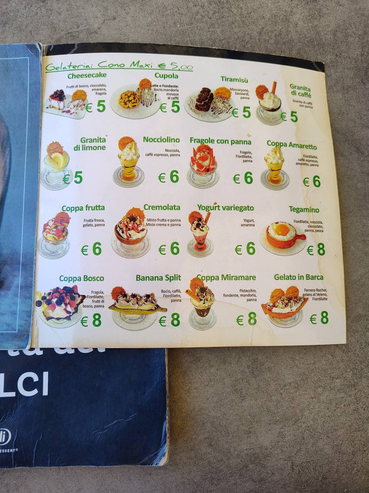 Menu di Miramare 