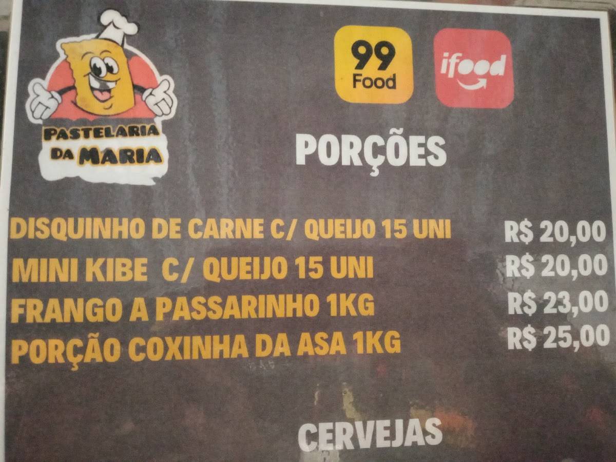 Bar da Maria cardápio