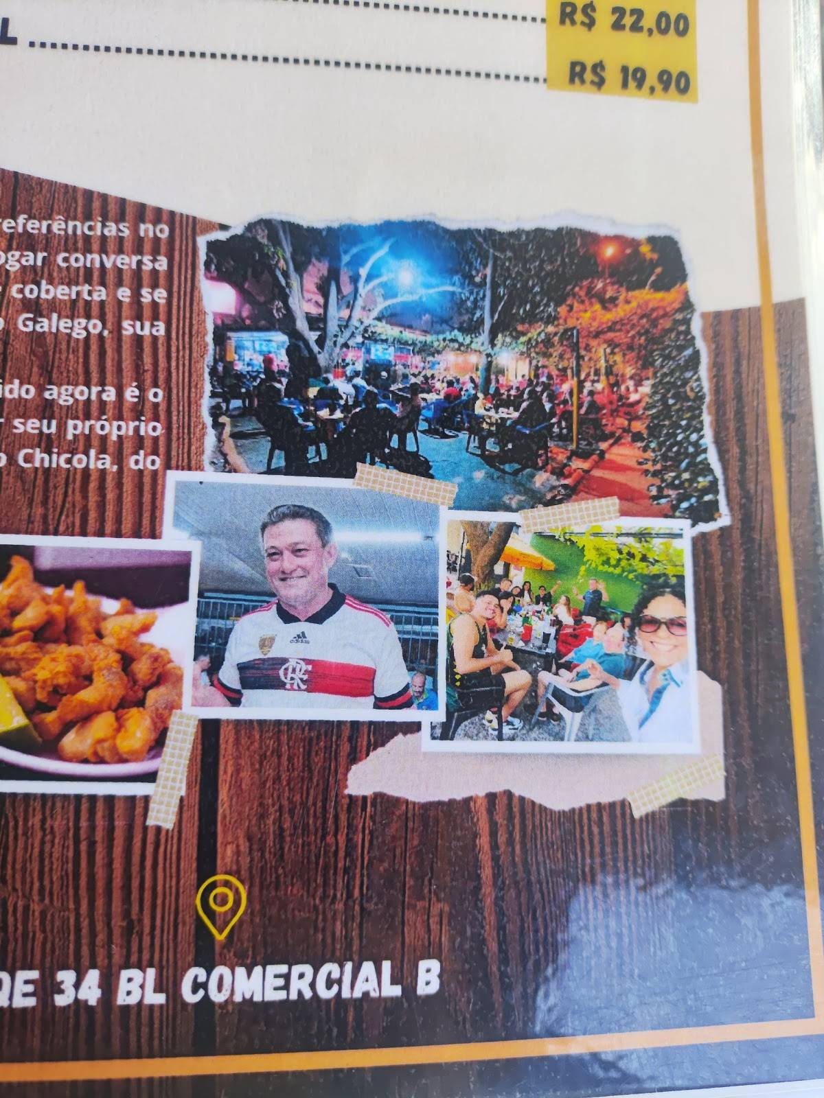 Bar do Galego cardápio