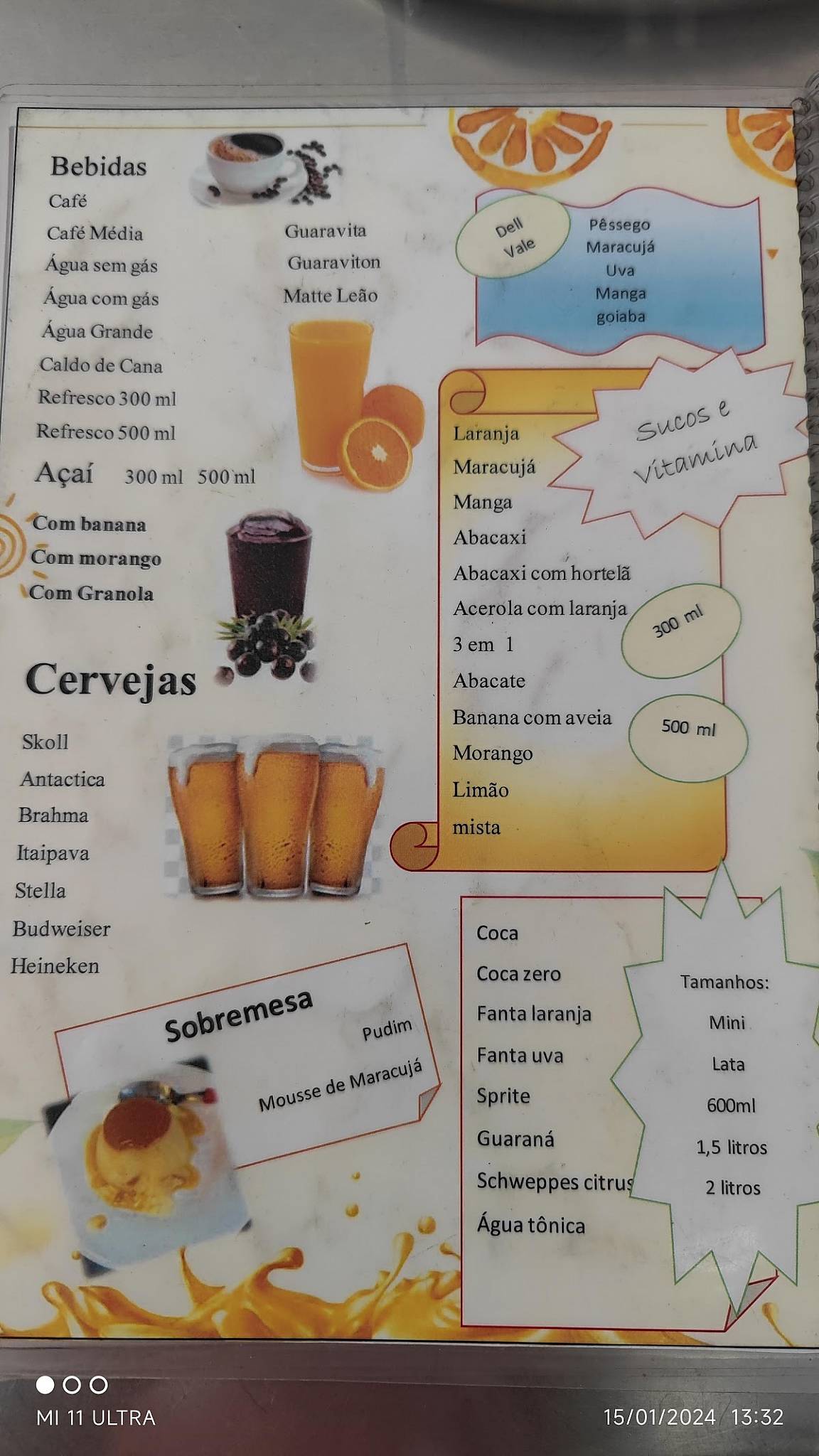 Bar e Sorveteria York cardápio